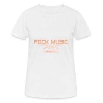 Rock Musik - Frauen T-Shirt atmungsaktiv - Weiß - Vorne - AI Model Female 172 dark (172cm)