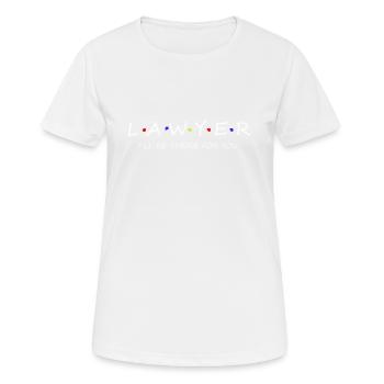 TRIBUNAL DE JUSTICE DU DROIT D'ENREGISTREMENT DU DROIT ADMINISTRATIF - T-shirt respirant Femme - blanc - Devant - AI Model Female 172 dark (172cm)