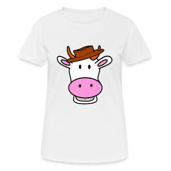 cowboy - Women's Breathable T-Shirt - white - Front - AI Model Female 172 dark (172cm)