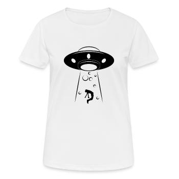Aliens - Frauen T-Shirt atmungsaktiv - Weiß - Vorne - AI Model Female 172 dark (172cm)