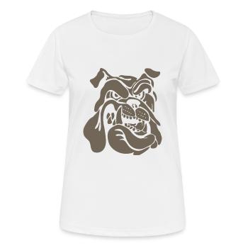 Bulldogge Hundefreund Hund - Frauen T-Shirt atmungsaktiv - Weiß - Vorne - AI Model Female 172 dark (172cm)