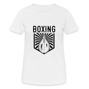 Boxen Boxring Boxing Boxkämpfer Boxer - Frauen T-Shirt atmungsaktiv - Weiß - Vorne - AI Model Female 172 dark (172cm)