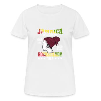 Reggae Jamaïque Ska Rocksteady - Cadeau - T-shirt respirant Femme - blanc - Devant - AI Model Female 172 dark (172cm)