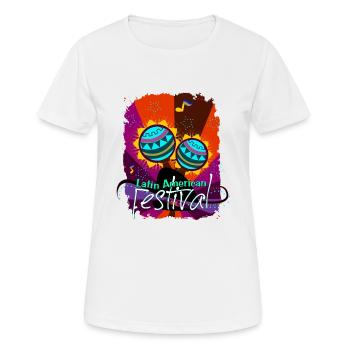 Latin Tanz Musik American Festival Shirt Geschenk - Frauen T-Shirt atmungsaktiv - Weiß - Vorne - AI Model Female 172 dark (172cm)