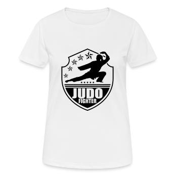 Judo Judo Judo Judo - T-shirt respirant Femme - blanc - Devant - AI Model Female 172 dark (172cm)