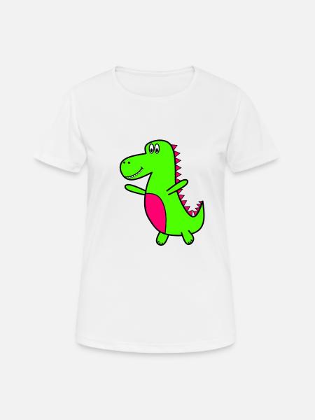 Dino - T-shirt respirant Femme - blanc