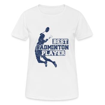 Badminton Badminton Badminton Badminton - T-shirt respirant Femme - blanc - Devant - AI Model Female 172 dark (172cm)