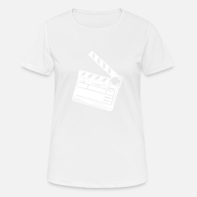 clapperboard - Women's Breathable T-Shirt - white