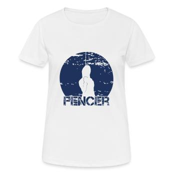 Fencer Fencer Fencing Fencing Fencing - Women's Breathable T-Shirt - white - Front - AI Model Female 172 dark (172cm)