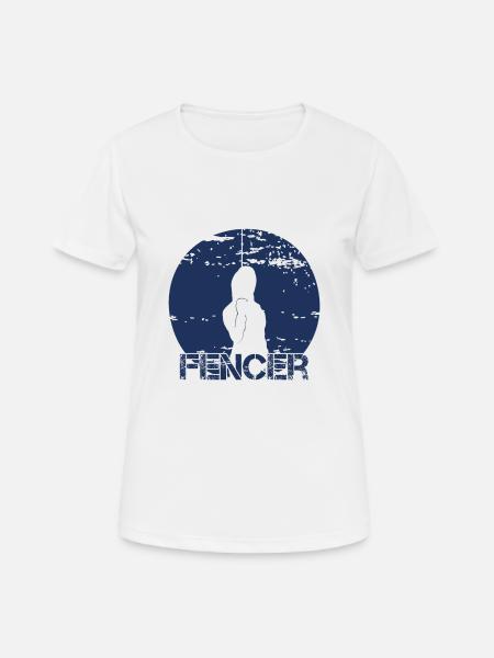 Fencer Fencer Fencing Fencing Fencing - Women's Breathable T-Shirt - white