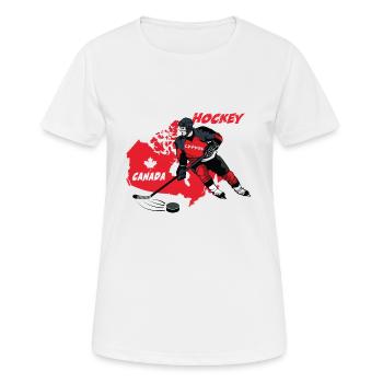 Hockey Canada Ice Hockey Gift - Women's Breathable T-Shirt - white - Front - AI Model Female 172 dark (172cm)