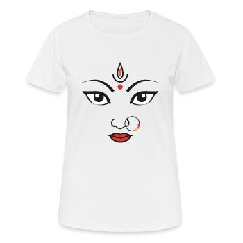 Inde Götting Durga - T-shirt respirant Femme - blanc - Devant - AI Model Female 172 dark (172cm)