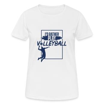 Volleyballer Volleyballer Volleyballer - Frauen T-Shirt atmungsaktiv - Weiß - Vorne - AI Model Female 172 dark (172cm)