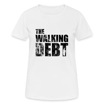 The Walking Debt Kredit Studium College Geschenk - Frauen T-Shirt atmungsaktiv - Weiß - Vorne - AI Model Female 172 dark (172cm)