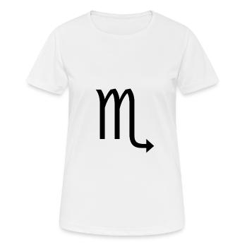 Zodiac Scorpio - Women's Breathable T-Shirt - white - Front - AI Model Female 172 dark (172cm)