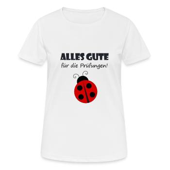 Ladybug congratulations exams - Women's Breathable T-Shirt - white - Front - AI Model Female 172 dark (172cm)