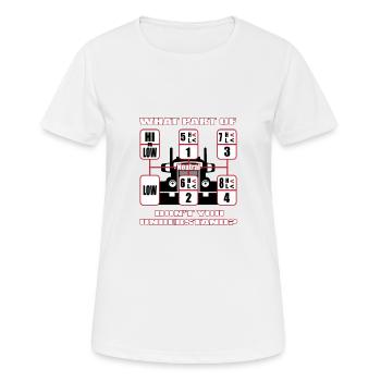 Truck circuit complicated truck driver gift - Women's Breathable T-Shirt - white - Front - AI Model Female 172 dark (172cm)