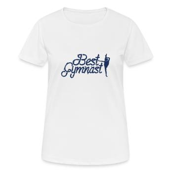 Gymnast Turnerin Turner Bodenturnen Bodenturner - Frauen T-Shirt atmungsaktiv - Weiß - Vorne - AI Model Female 172 dark (172cm)