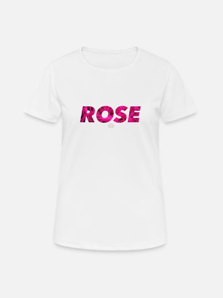 rose - Women's Breathable T-Shirt - white