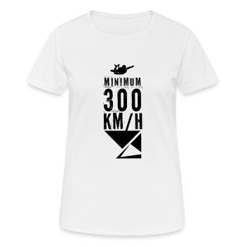 Parachute parachute - T-shirt respirant Femme - blanc - Devant - AI Model Female 172 dark (172cm)