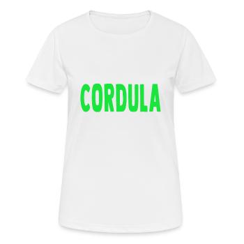 Cordula - I saw her dancing - Eberhard - Women's Breathable T-Shirt - white - Front - AI Model Female 172 dark (172cm)