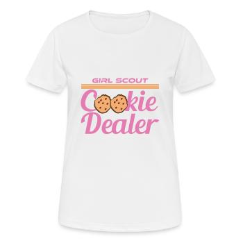 Cookie Dealer - T-shirt respirant Femme - blanc - Devant - AI Model Female 172 dark (172cm)