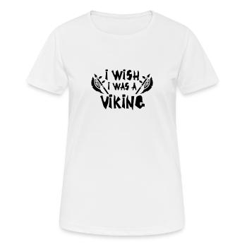 Wikinger - Frauen T-Shirt atmungsaktiv - Weiß - Vorne - AI Model Female 172 dark (172cm)