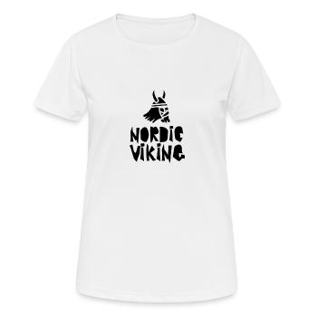 Wikinger Wikinger Wikinger Wikinger - Frauen T-Shirt atmungsaktiv - Weiß - Vorne - AI Model Female 172 dark (172cm)