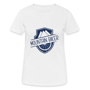 Mountain bike mountain bike - Women's Breathable T-Shirt - white - Front - AI Model Female 172 dark (172cm)