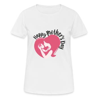 Muttertag - Frauen T-Shirt atmungsaktiv - Weiß - Vorne - AI Model Female 172 dark (172cm)