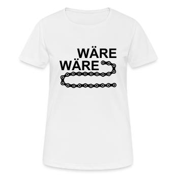 Would be bicycle chain - Women's Breathable T-Shirt - white - Front - AI Model Female 172 dark (172cm)