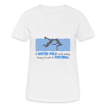 Water-polo water-polo - T-shirt respirant Femme - blanc - Devant - AI Model Female 172 dark (172cm)