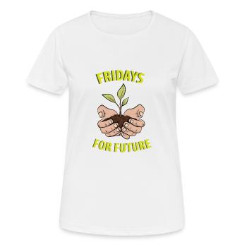 Fridays for Future - Women's Breathable T-Shirt - white - Front - AI Model Female 172 dark (172cm)