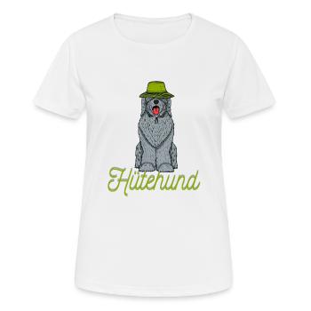 Herding chien chiens chiens chapeau chapeau chapeaux - T-shirt respirant Femme - blanc - Devant - AI Model Female 172 dark (172cm)