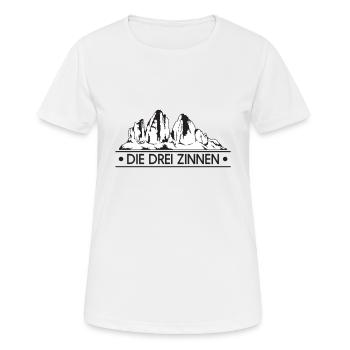 Les trois zenes - T-shirt respirant Femme - blanc - Devant - AI Model Female 172 dark (172cm)
