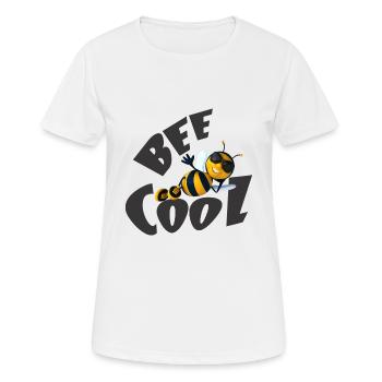 Bee cool Bienen Imker Geschenk - Frauen T-Shirt atmungsaktiv - Weiß - Vorne - AI Model Female 172 dark (172cm)