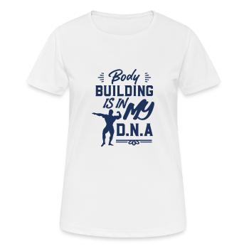 Bodybuilder - Frauen T-Shirt atmungsaktiv - Weiß - Vorne - AI Model Female 172 dark (172cm)