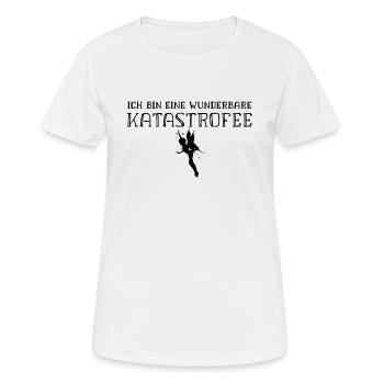 I am a CatastroFee Disaster Fairy T-Shirt - Women's Breathable T-Shirt - white - Front - AI Model Female 172 dark (172cm)