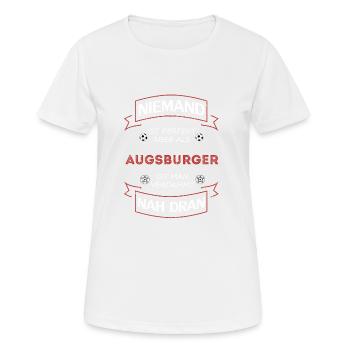 Maillot de football Augsburg Augsburg - T-shirt respirant Femme - blanc - Devant - AI Model Female 172 dark (172cm)