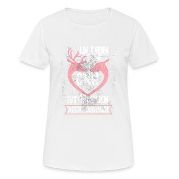 Ein Leben ohne Dich ist möglich, aber sinnloch - Frauen T-Shirt atmungsaktiv - Weiß - Vorne - AI Model Female 172 dark (172cm)