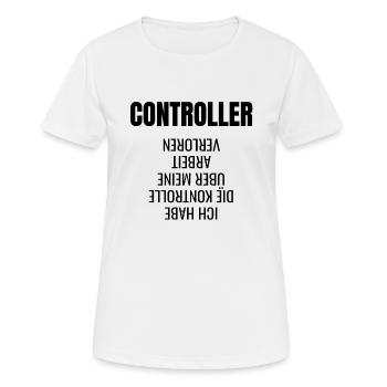 Controller Controlling Business Administration Gift Idea - Women's Breathable T-Shirt - white - Front - AI Model Female 172 dark (172cm)