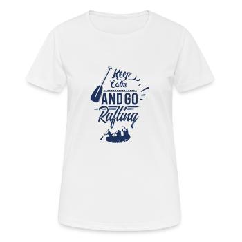 Rafting - Women's Breathable T-Shirt - white - Front - AI Model Female 172 dark (172cm)