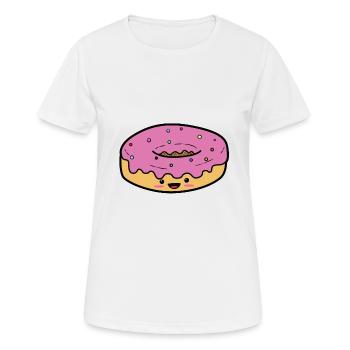 donut - Women's Breathable T-Shirt - white - Front - AI Model Female 172 dark (172cm)