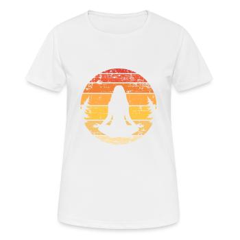 Méditation - T-shirt respirant Femme - blanc - Devant - AI Model Female 172 dark (172cm)