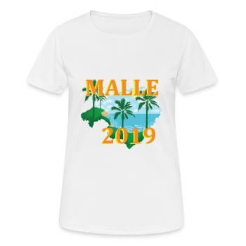 Mallorca Mallorca Mallorca Mallorca Mallorca - Frauen T-Shirt atmungsaktiv - Weiß - Vorne - AI Model Female 172 dark (172cm)