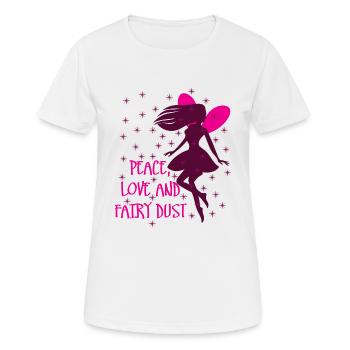 Peace love and fairy dust 01 - Women's Breathable T-Shirt - white - Front - AI Model Female 172 dark (172cm)
