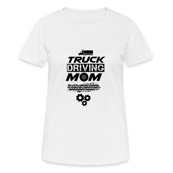 Truck Drivers Trucks Trucks Trucks Truck Drivers - Women's Breathable T-Shirt - white - Front - AI Model Female 172 dark (172cm)