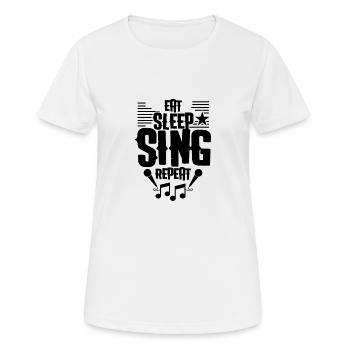 Sing - Women's Breathable T-Shirt - white - Front - AI Model Female 172 dark (172cm)