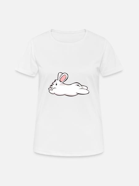 White Rabbit Rabbit Rabbit Comic Gift - Women's Breathable T-Shirt - white