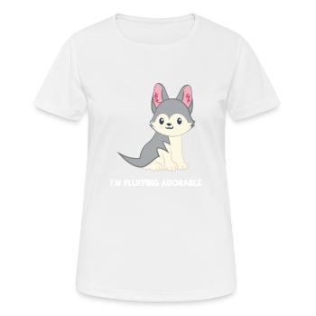 Husky - T-shirt Husky - Husky - Huskies - T-shirt respirant Femme - blanc - Devant - AI Model Female 172 dark (172cm)